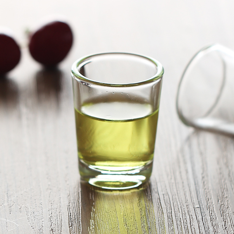 玻璃厚底小酒杯 無鉛水晶玻璃烈酒杯 加厚耐熱無鉛玻璃傢用洋酒杯工廠,批發,進口,代購