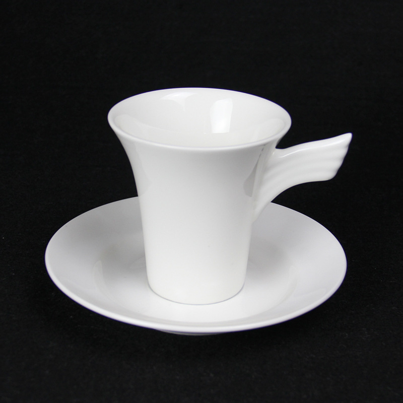 廠傢直銷陶瓷杯碟）骨質瓷天使咖啡杯定製LOGO 奶杯工廠,批發,進口,代購