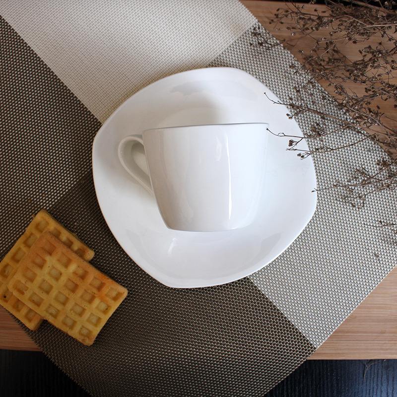 2016新款中式純色休閒高檔咖啡具套裝 唐山耀億骨瓷協力咖啡杯碟工廠,批發,進口,代購