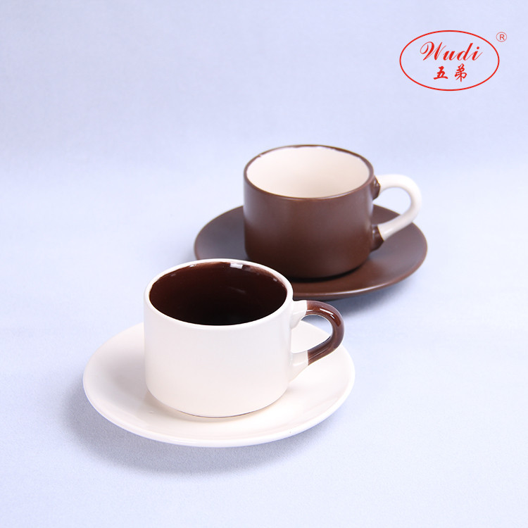 廠傢熱銷新品創意禮品咖啡三色精致促銷直身兒童小杯碟工廠,批發,進口,代購