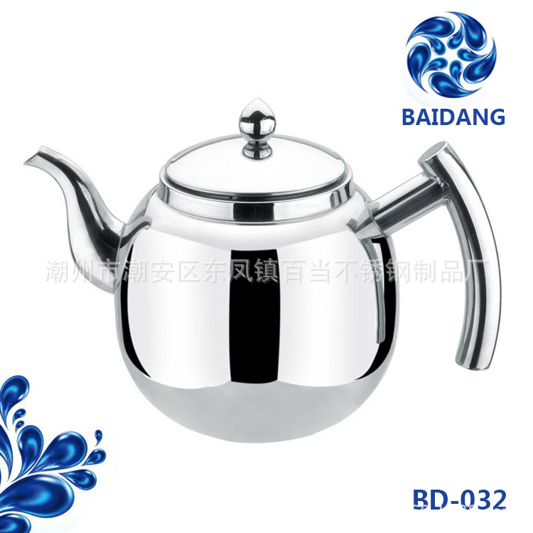 不銹鋼花茶壺800-1500ml無磁咖啡壺鋼柄冷水壺飯店酒店專用批發・進口・工廠・代買・代購