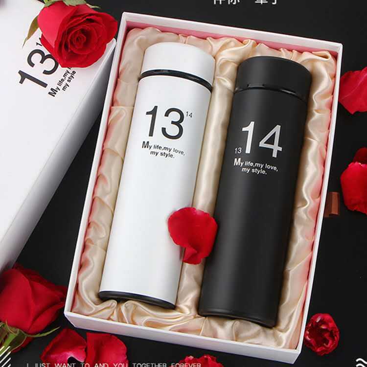 1314情侶保溫杯 禮品定製水杯 304真空不銹鋼杯子創意禮品 年貨批發・進口・工廠・代買・代購