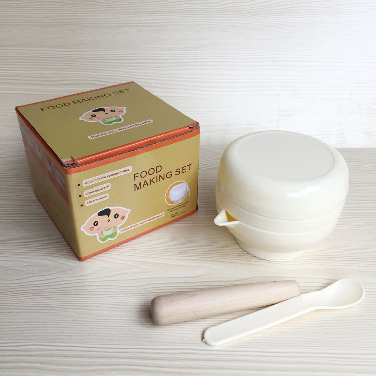 food making set 兒童喂食碗套裝 食物搗碎套裝 寶寶喂食碗 塑料批發・進口・工廠・代買・代購