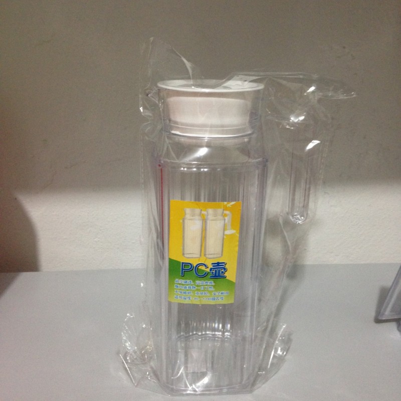 批發  塑料透明冷水壺   條紋壺  紮壺 涼水壺 摔不破 1100ML PC批發・進口・工廠・代買・代購