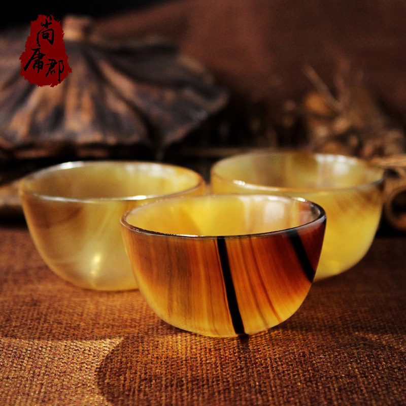 【廠傢直銷】天然犛牛角酒杯 犛牛角茶具 杯子牛角小酒盅大量批發工廠,批發,進口,代購