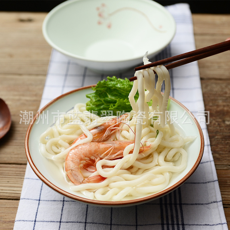 日式手繪陶瓷傢用餐具創意拉麵湯碗復古個性酒店大號飯碗工廠,批發,進口,代購