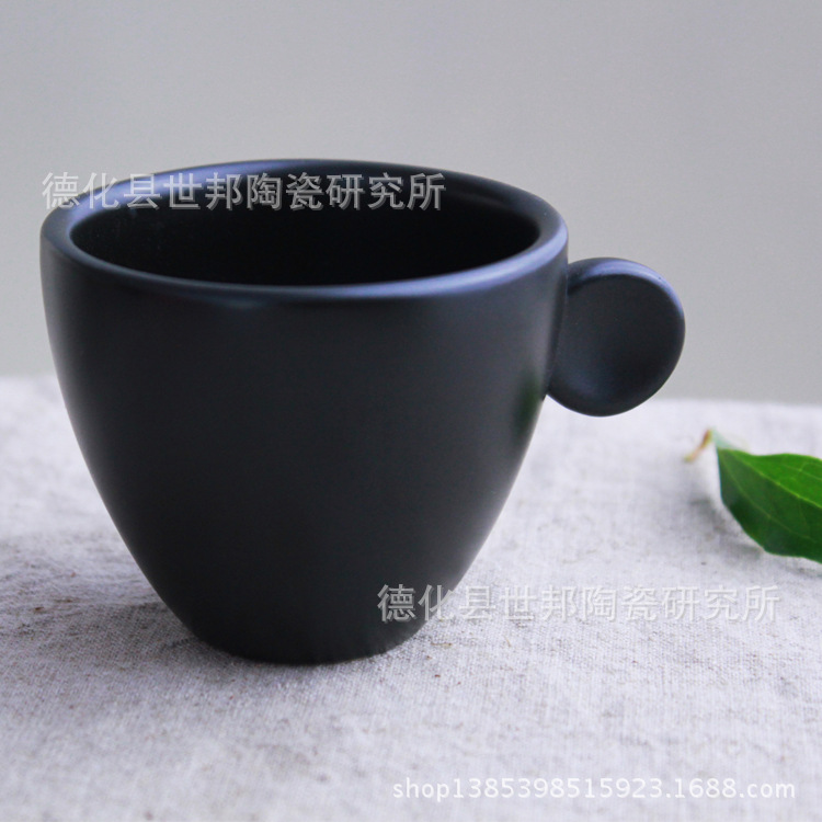 簡約黑色迷你咖啡杯傢庭套裝傢居必備馬克杯咖啡廳專用居傢必備工廠,批發,進口,代購