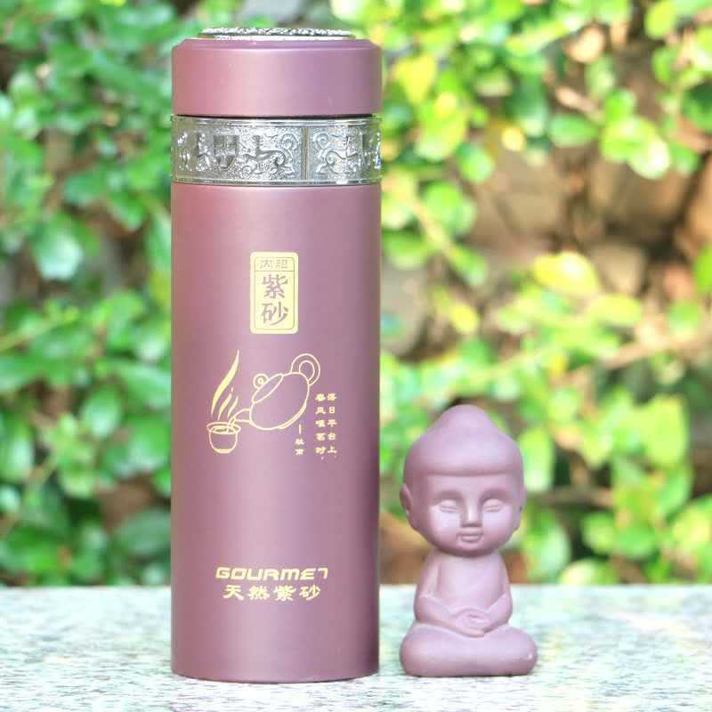 商務紫砂杯保溫杯帶禮盒富硒杯禮品廣告促銷水杯青花杯可定製LOGO批發・進口・工廠・代買・代購