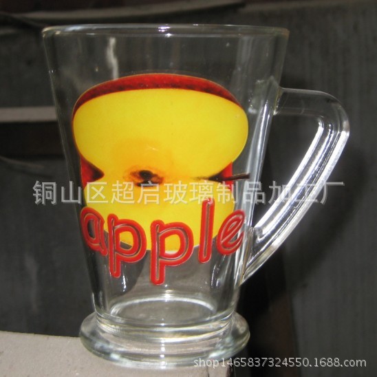 直銷玻璃紮啤杯 廣告杯可印logo 透明啤酒杯 高白料小菠蘿杯水杯工廠,批發,進口,代購