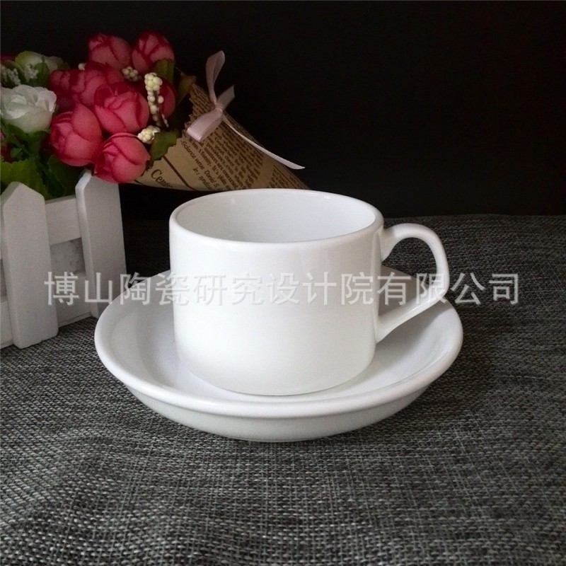 廠傢特價生產歐式咖啡杯碟套裝 定做陶瓷咖啡杯碟 定製logo印圖案批發・進口・工廠・代買・代購