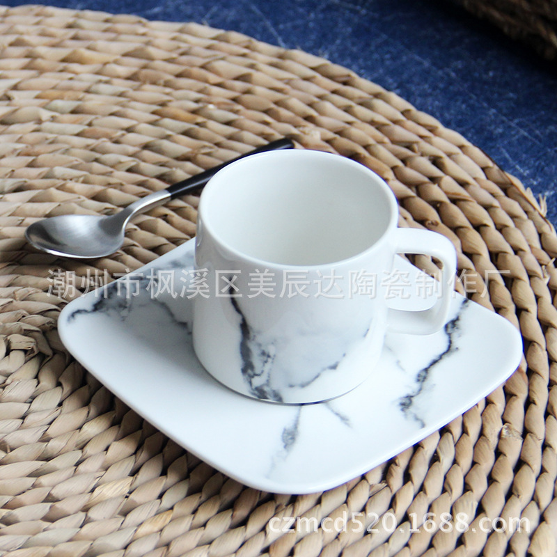 廠傢直銷 大理石紋茶杯碟  茶杯 水杯 馬克杯 咖啡杯批發・進口・工廠・代買・代購