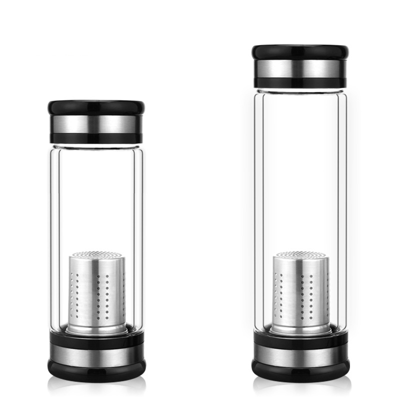 廠傢直銷雙層玻璃杯透明創意杯子耐熱廣告杯禮品水杯可定製LOGO新批發・進口・工廠・代買・代購