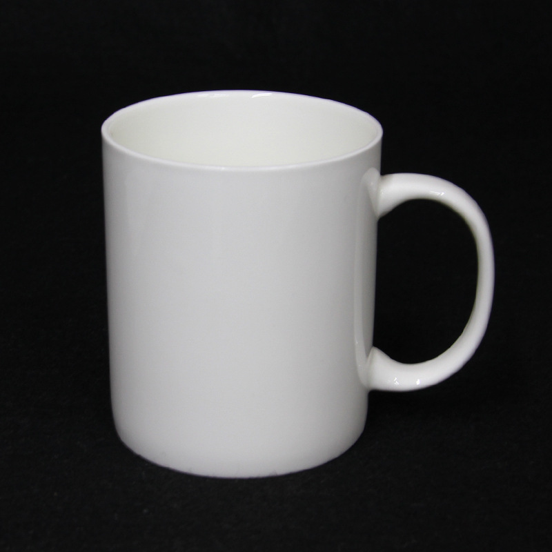 唐山特產陶瓷杯  骨質瓷C把直身杯定製LOGO  陶瓷廣告禮品杯工廠,批發,進口,代購
