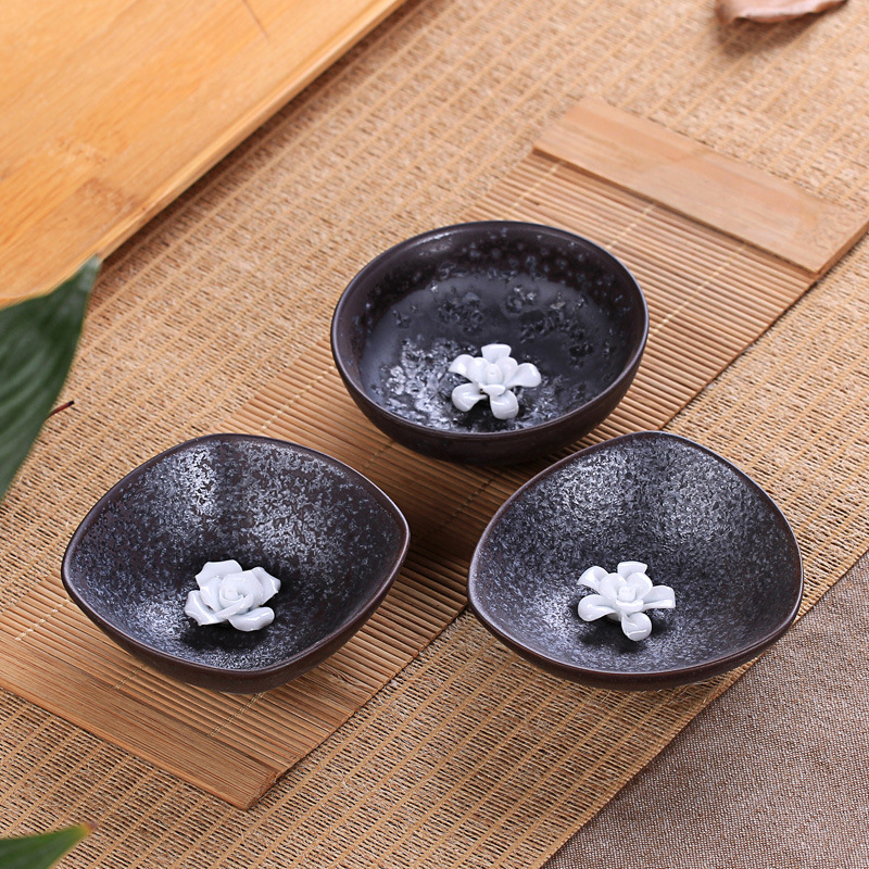 功夫茶杯批發 陶瓷茶杯 鎏金釉手工花朵杯 單品杯日式茶杯 訂製批發・進口・工廠・代買・代購