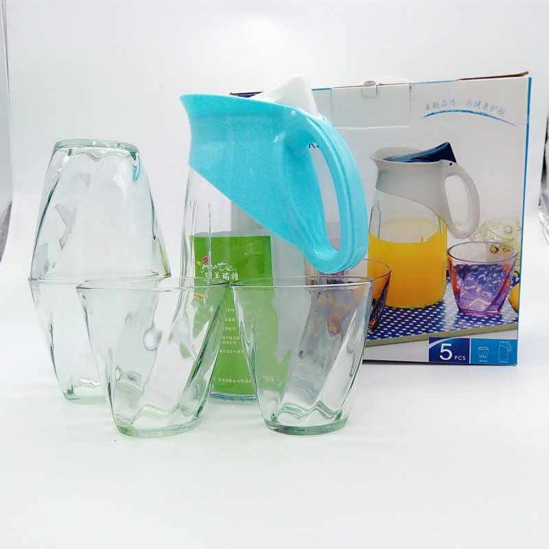 可美瑞特水具  企鵝壺五件套  市場婚禮促銷派對特色玻璃禮品批發・進口・工廠・代買・代購