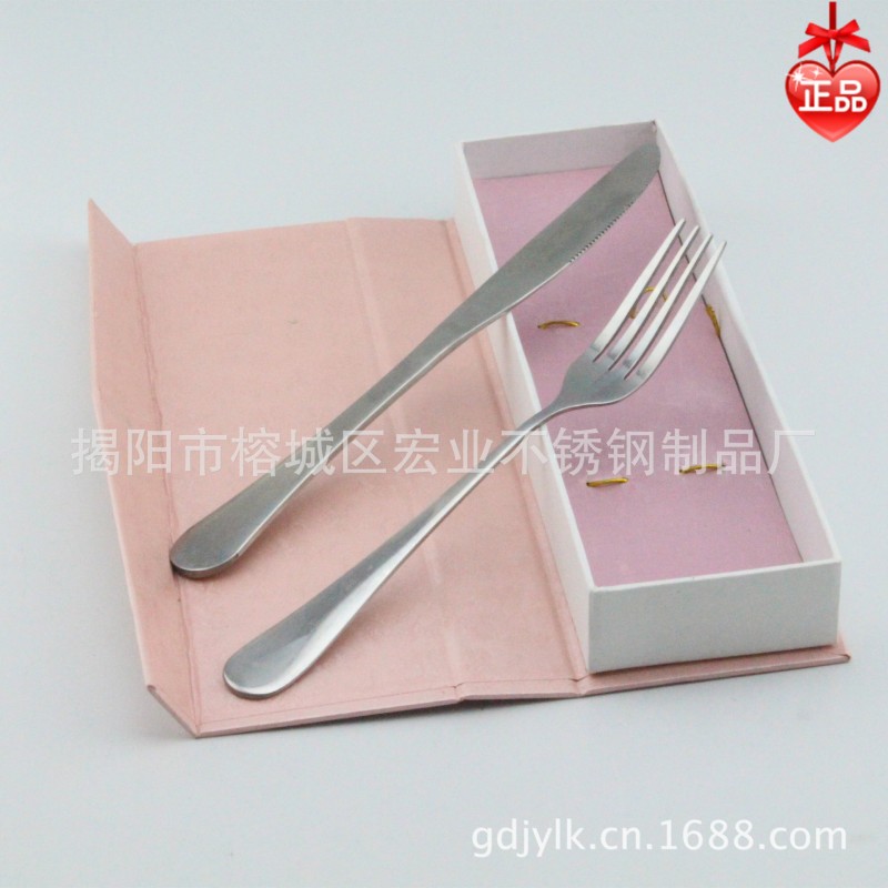 批發情侶餐具 叉勺套裝 雙麵拋光 不銹鋼餐具刀叉 促銷餐具套裝工廠,批發,進口,代購