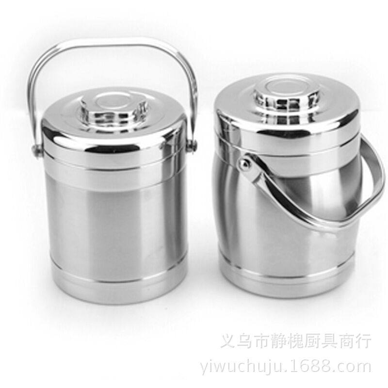 不銹鋼保溫手提鍋三層保溫桶1.4L保溫飯盒食盒 促銷禮品批發・進口・工廠・代買・代購