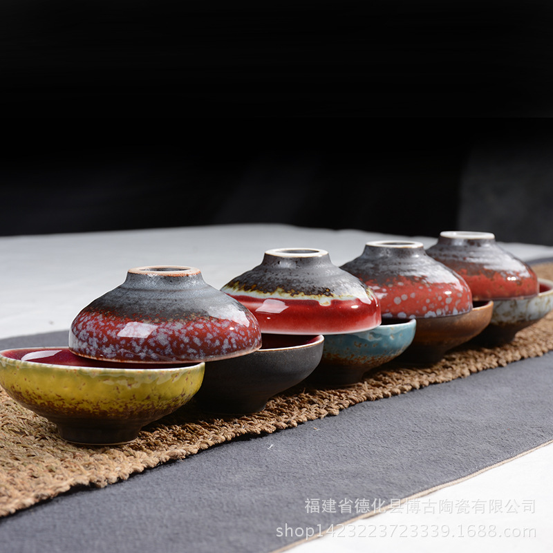 陶瓷杯 窯變茶杯品茗杯 花茶茶杯 鈞窯陶瓷創意廣告單杯廠傢批發批發・進口・工廠・代買・代購
