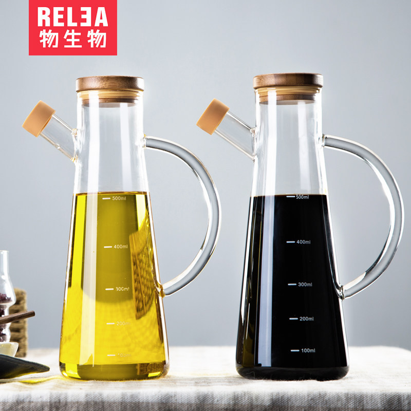 物生物 高硼矽耐腐蝕玻璃油壺 創意泡酒瓶廚房用品防漏油瓶工廠,批發,進口,代購
