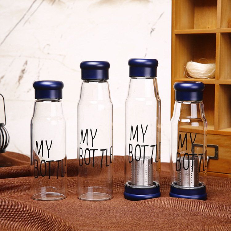 my bottle騎士玻璃杯透明 帶佈套創意水杯 廣告杯子 禮品定製批發・進口・工廠・代買・代購