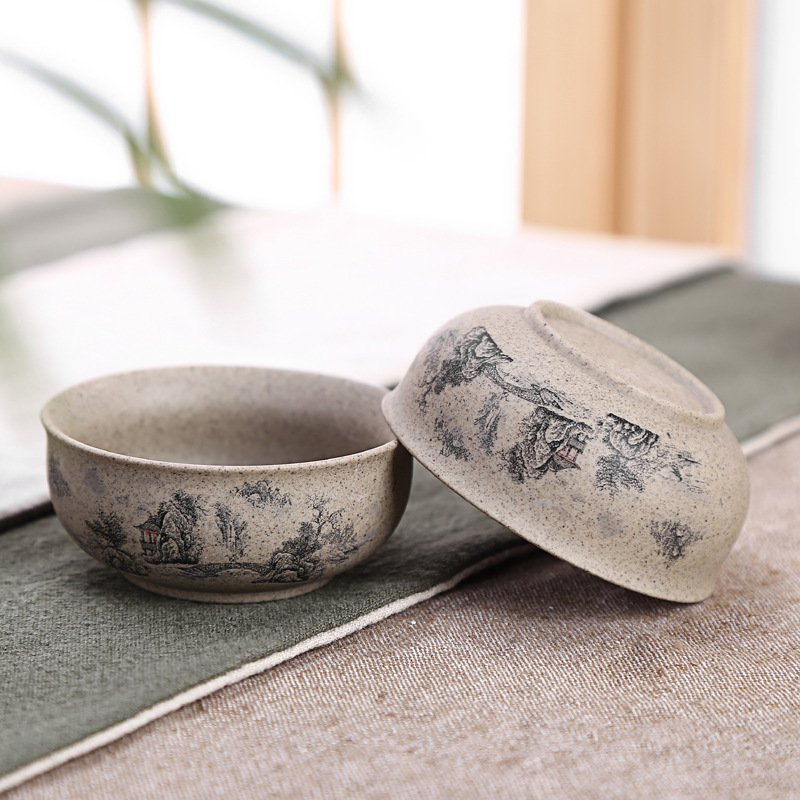 無釉茶具茶杯沒有上釉的安全陶瓷茶杯個人品茗杯子功夫茶杯批發批發・進口・工廠・代買・代購