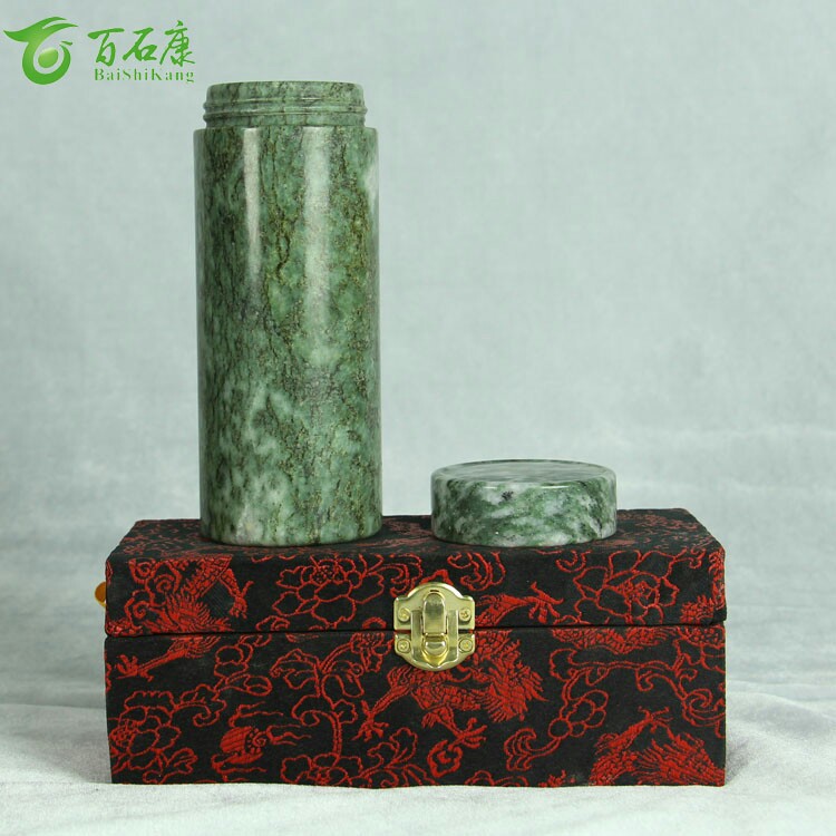 天然魯山玉水杯 魯山綠玉石保健茶杯 日常養生必備 年終員工福利批發・進口・工廠・代買・代購