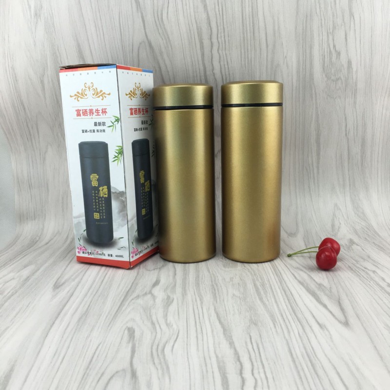 2016新款金色富硒杯養生杯可定製 印LOGO杯 廠傢直銷 健康保溫杯工廠,批發,進口,代購