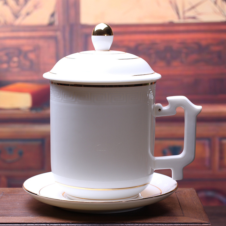 廠傢直銷高檔專業製作定窯陶瓷茶具 時尚典雅禮品精致白色茶杯工廠,批發,進口,代購