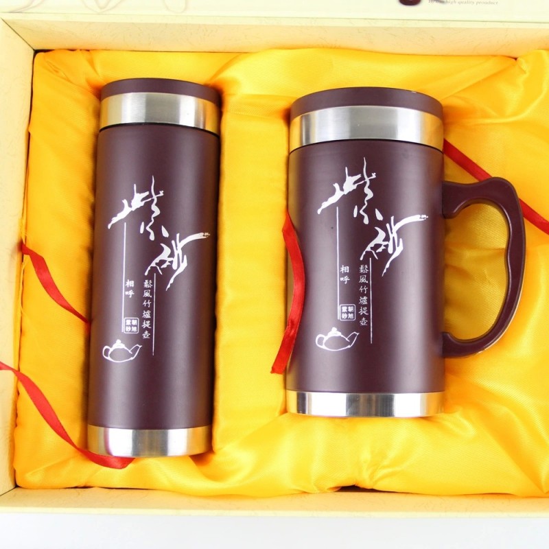 高檔禮品紫砂套裝 促銷禮品紫砂杯 宜興紫砂杯可按要求定製LOGO批發・進口・工廠・代買・代購