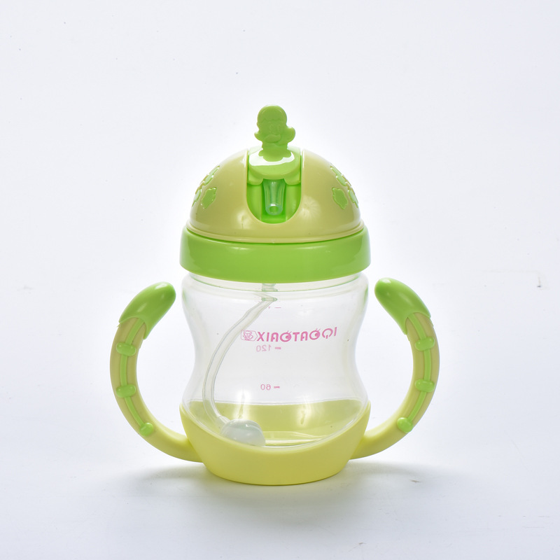 小淘氣新款嬰兒飲水學飲杯軟吸管水壺帶手柄 太空杯兒童水杯AW-39工廠,批發,進口,代購