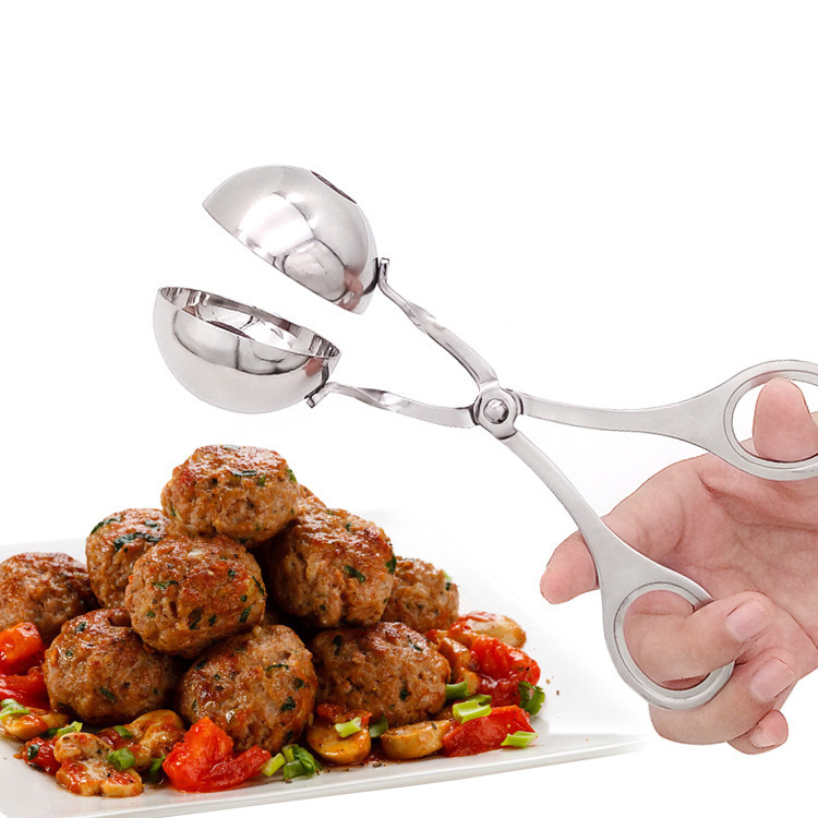 供應廠傢直銷不銹鋼大肉丸夾製丸器4.5cm食物夾優質304工廠,批發,進口,代購