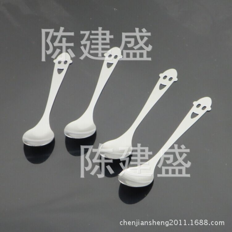 兒童贈品不銹鋼禮品餐具 笑臉系列勺子 揭陽廠傢直銷 促銷品批發・進口・工廠・代買・代購