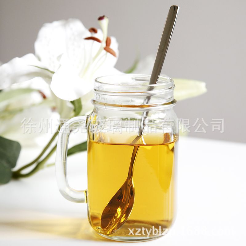 韓國創意吸管梅森杯個性情侶彩色檸檬果汁飲料玻璃水杯帶蓋公雞杯工廠,批發,進口,代購