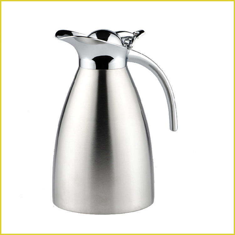 廠傢直銷 震龍正品歐式304不銹鋼真空白色保溫咖啡壺 開水熱水壺工廠,批發,進口,代購