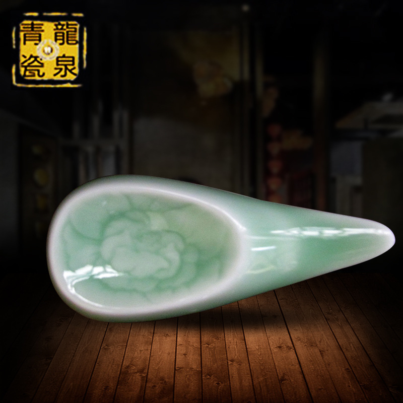 批發 龍泉青瓷陶瓷餐具筷子架 創意傢居陶瓷筷子架 牡丹花圖餐具工廠,批發,進口,代購