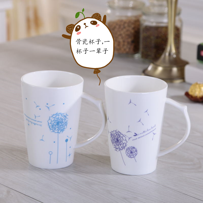燦成 創意陶瓷馬克杯帶勺 情侶水杯大容量陶瓷杯子定製LOGO批發・進口・工廠・代買・代購