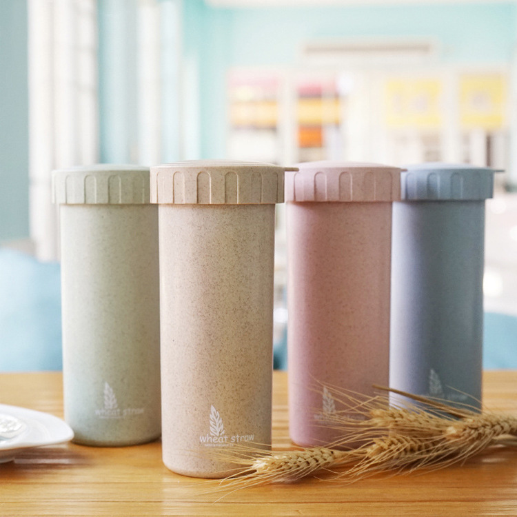 小麥秸稈新奇產品 創意禮品隨手杯子水杯帶蓋水瓶日用百貨工廠,批發,進口,代購