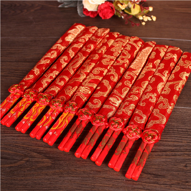 結婚婚慶必備用品 喜慶結婚對筷喜筷 龍鳳筷 回禮禮物紅色筷子工廠,批發,進口,代購