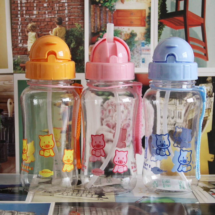 韓版可愛塑料吸管杯寶寶便攜高檔兒童隨手杯水壺夏季水瓶喝水杯子工廠,批發,進口,代購