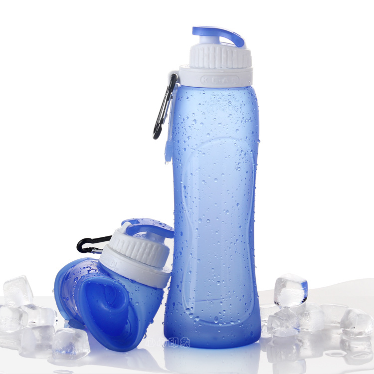 爆款 矽膠折疊水瓶 創意廣告促銷禮品杯 便攜摔不破的隨手杯批發・進口・工廠・代買・代購
