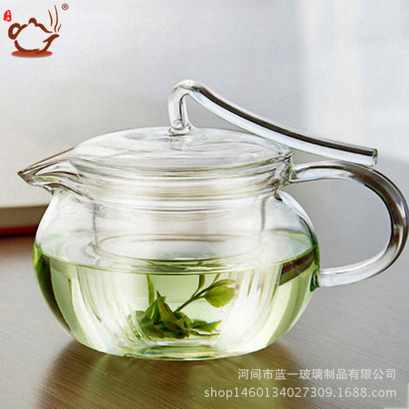 玻璃茶具大容量 帶過濾內膽花茶壺壓把壺 飄帶壺泡茶壺工廠,批發,進口,代購