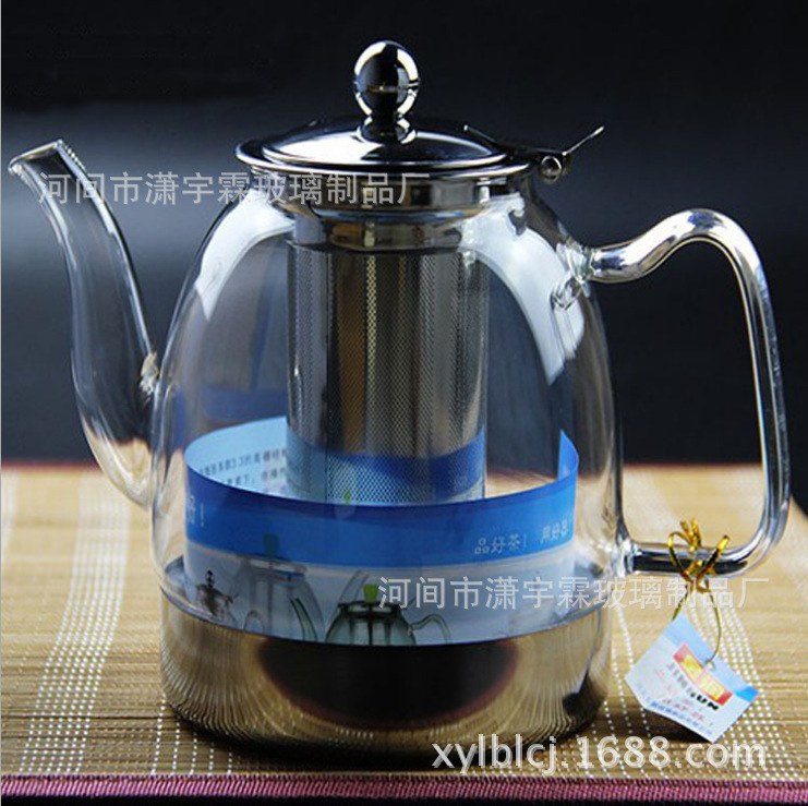 廠傢批發 耐熱玻璃茶壺 帶茶慮電磁爐泡茶壺 煮茶壺蒸茶壺定做批發・進口・工廠・代買・代購