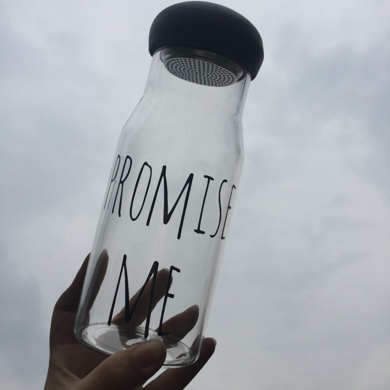 韓國爆款PROMISE ME 玻璃杯 promise me 杯 帶茶隔批發・進口・工廠・代買・代購