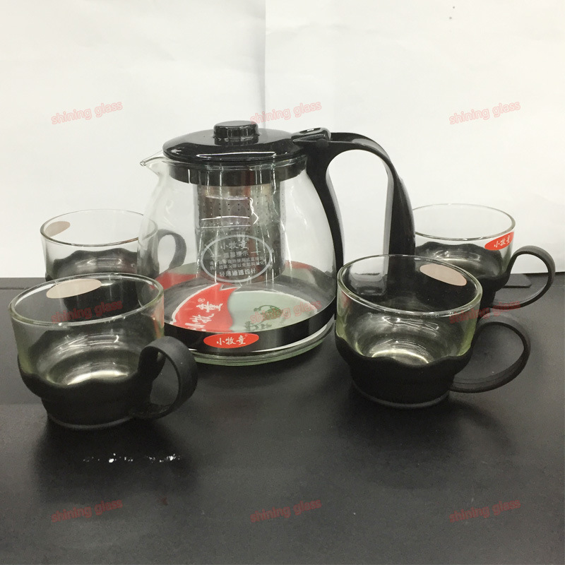 玻璃茶壺 5件套茶具 耐熱茶壺套裝 促銷禮品工廠,批發,進口,代購