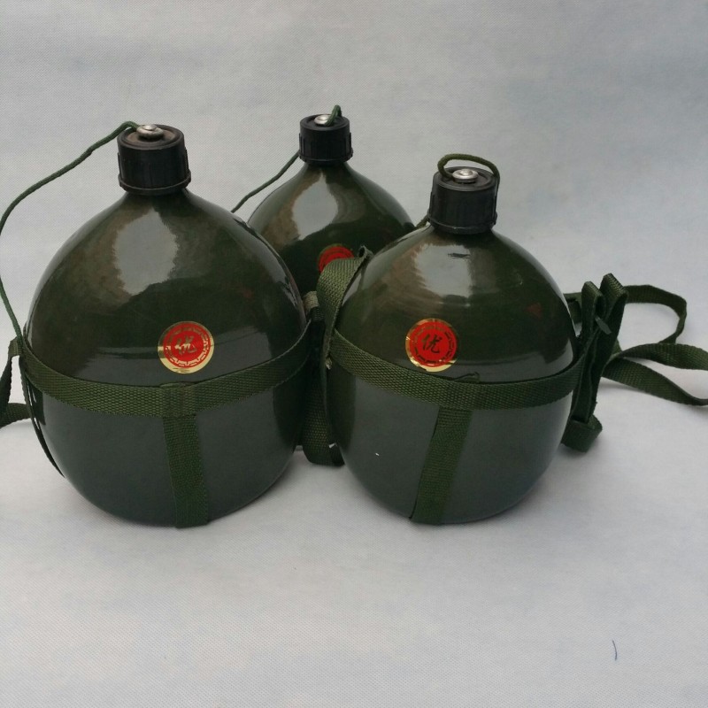 軍綠 鋁製水壺背帶 87軍訓水壺 戶外旅行 老式水壺 大容量批發・進口・工廠・代買・代購