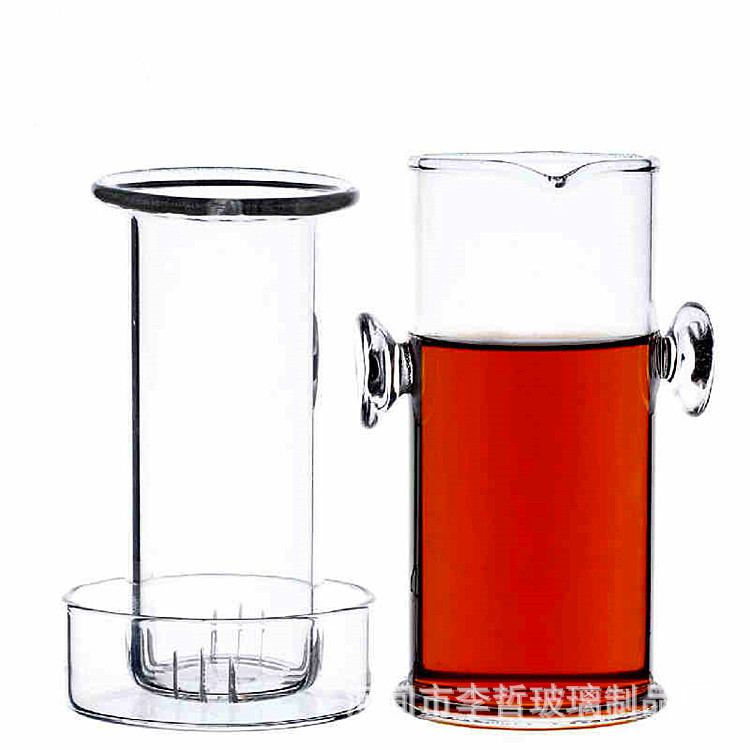 廠傢批發 耐熱玻璃茶杯 創意紅茶杯綠葉紅茶壺 雙耳玻璃茶杯工廠,批發,進口,代購