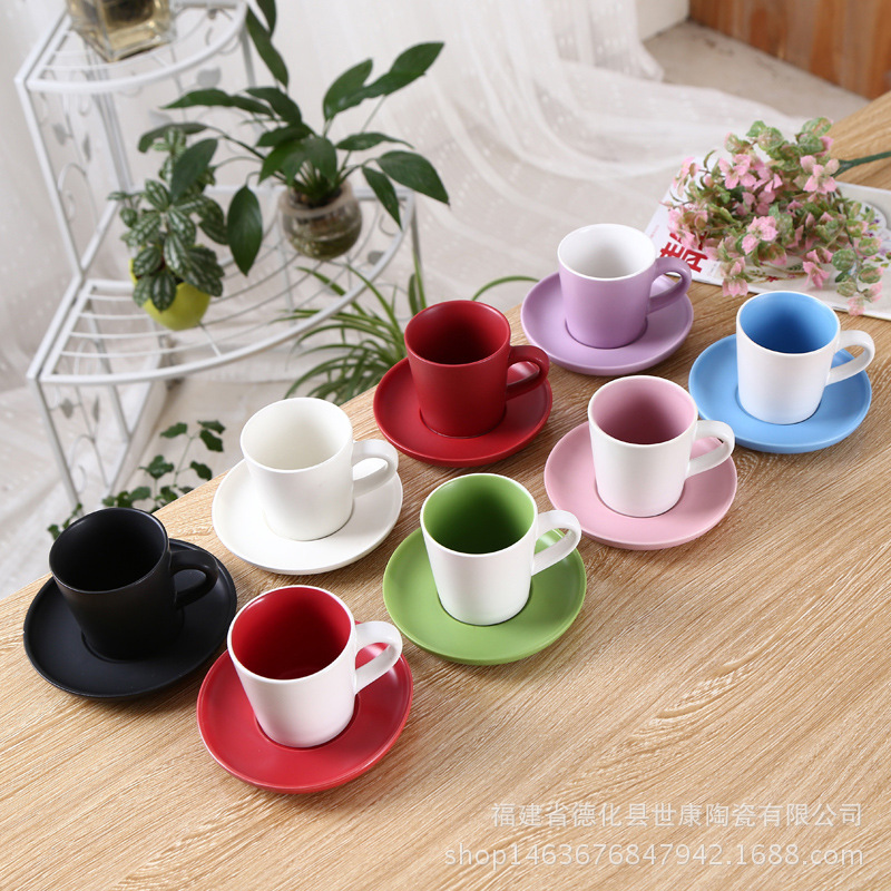 陶瓷創意馬克杯星巴克簡約水杯早餐咖啡杯帶底盤批發工廠,批發,進口,代購