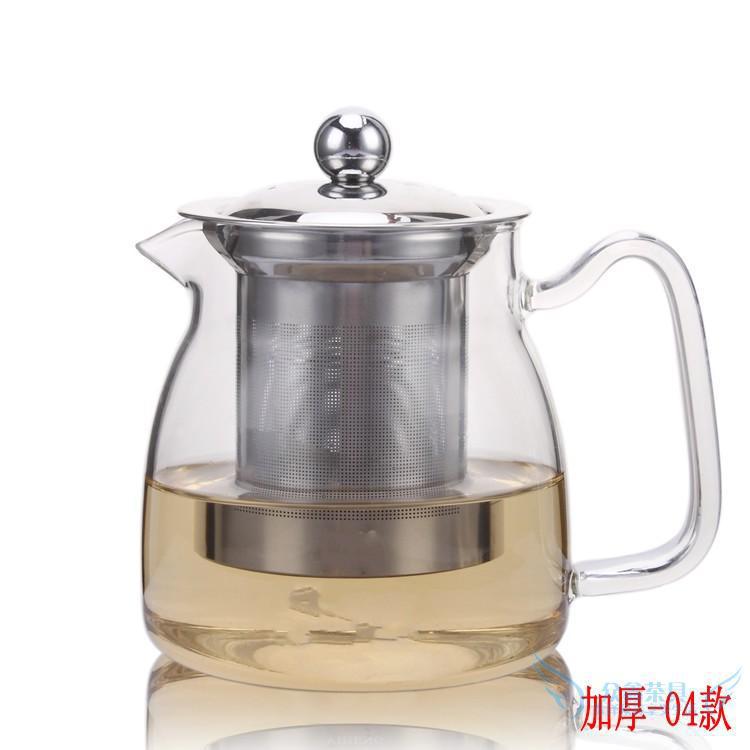耐熱透明玻璃茶壺茶具套裝 不銹鋼過濾加厚花茶壺 紅茶泡茶壺茶器工廠,批發,進口,代購