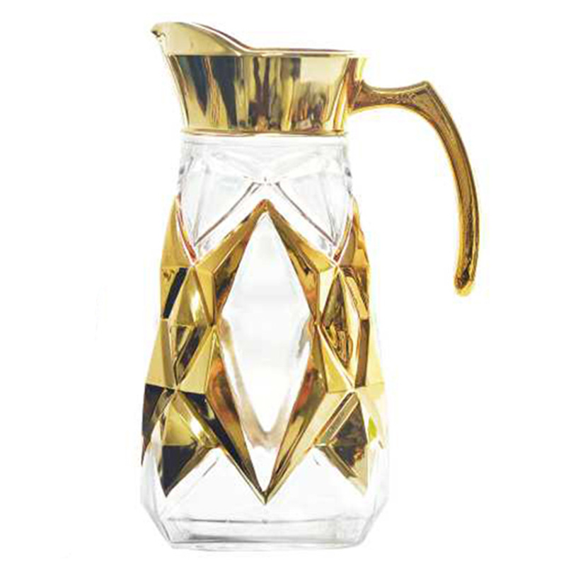 大容量玻璃鍍金工藝創意冷水壺杯子套裝可定製廣告logo廠傢直銷工廠,批發,進口,代購