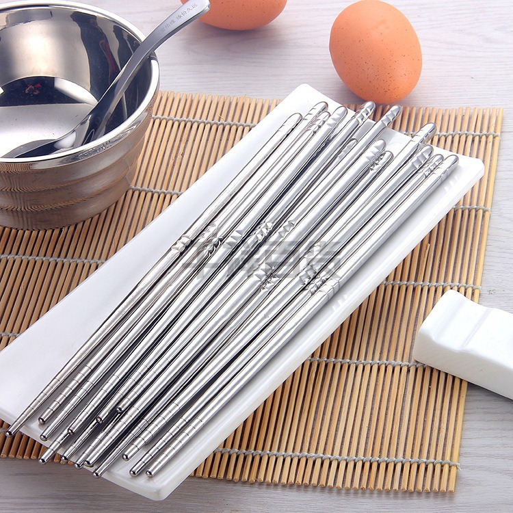 不銹鋼筷子 優質食品級不銹鋼方格筷子 中式餐具　高檔亮光　批發工廠,批發,進口,代購